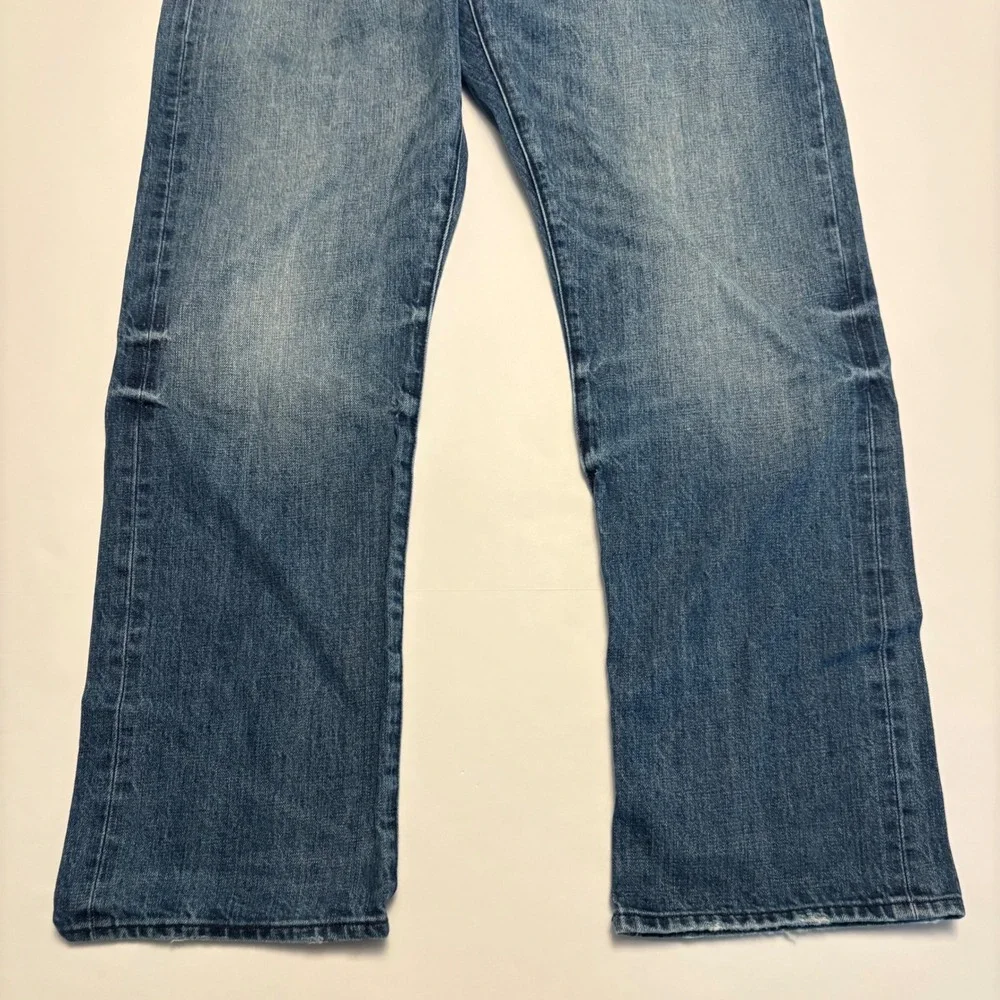 Banana Republic Slim Jeans Mens 36x30 Blue Premium Denim Button Fly 100% Cotton